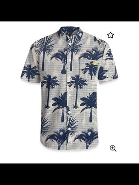 EUC Banana Boat UPF 50+ Sz Large Hawaiian Tropical  Shirt Polyester Spandex